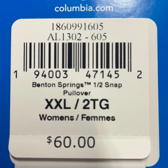 Columbia 1/2 Snap Pullover - Picture 4 of 5